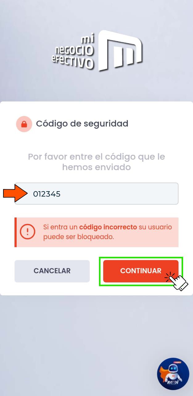 Código de seguridad en Aplicación Móvil