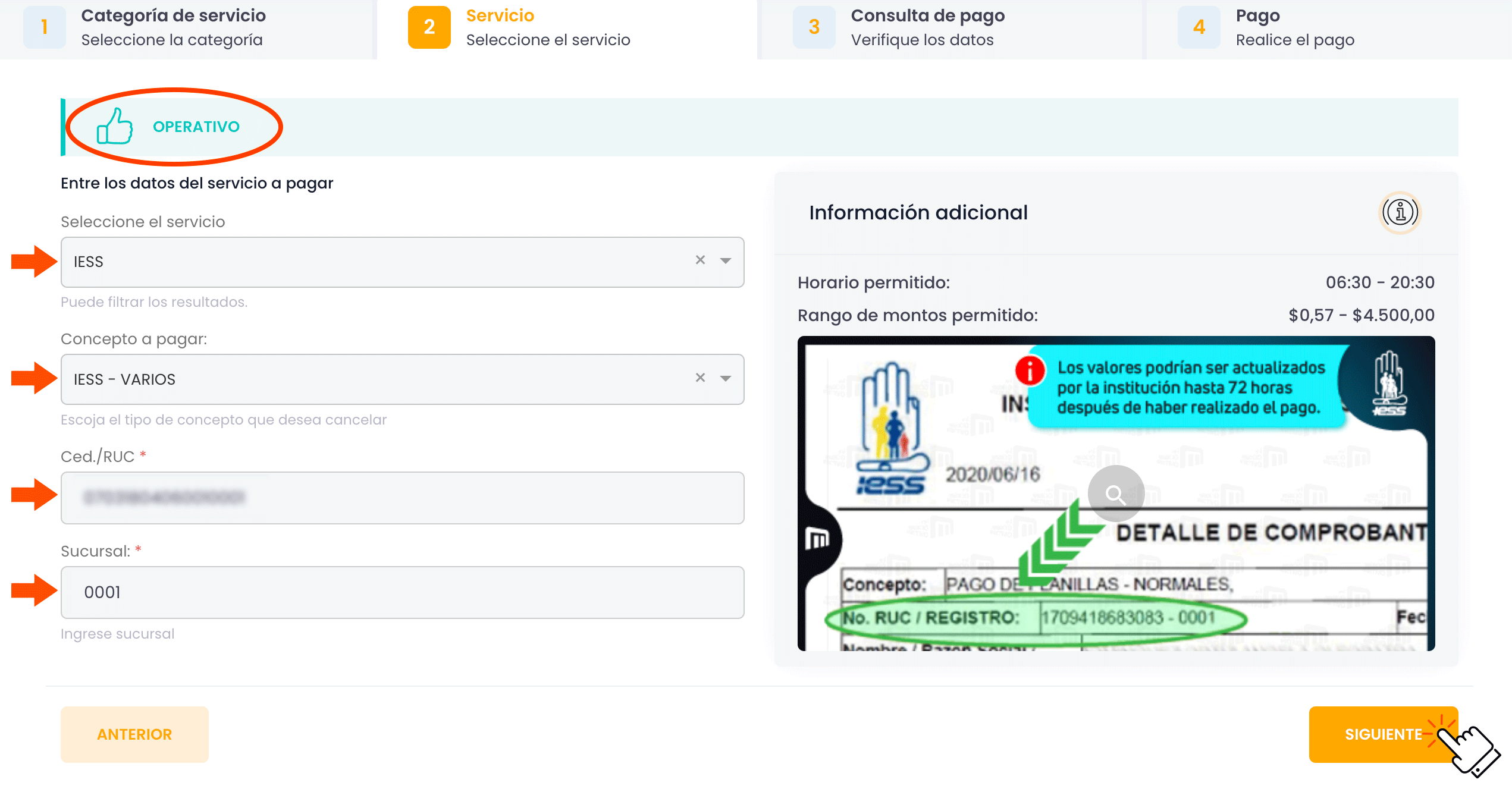 Completa los datos