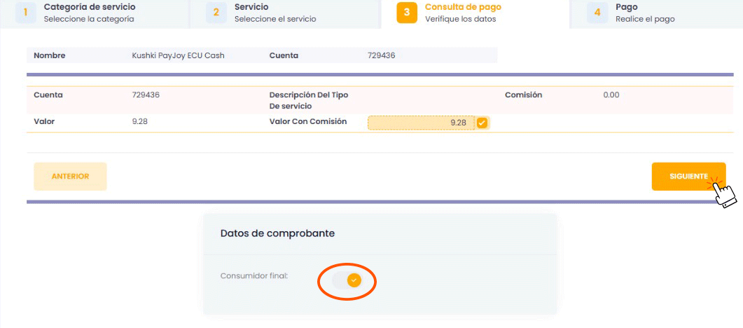 Verifica datos