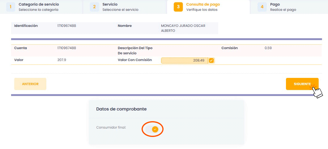 Verifica datos