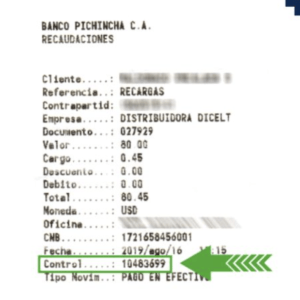 Acreditación a Banco Pichincha por depósito mi vecino