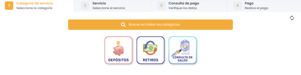 opción servicio - Produbanco