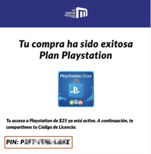 Pin de Activación PlayStation