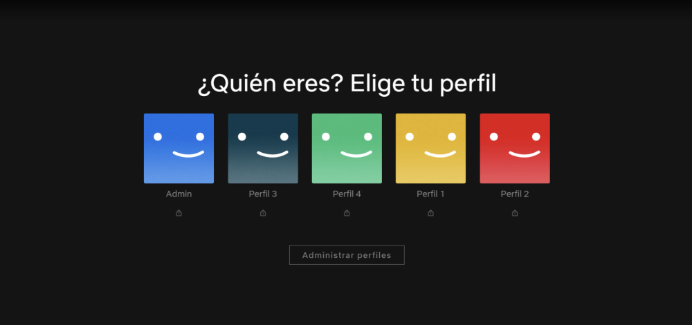 Elige el perfil