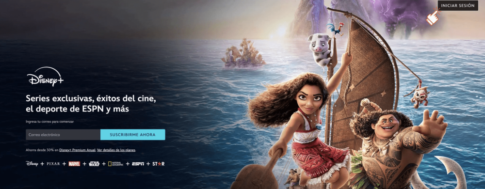 Inicia sesión Disney