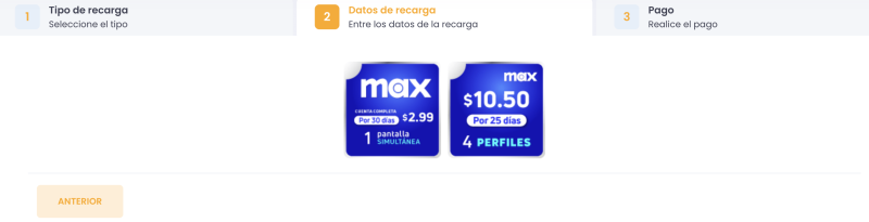 Selecciona el paquete