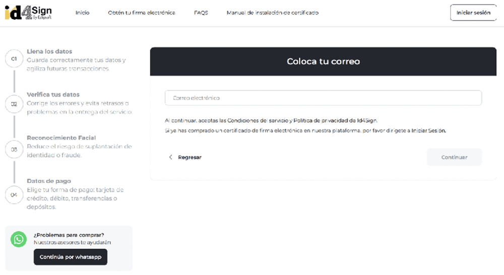 Ingresa correo electrónico